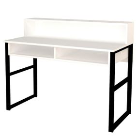 Sconto Písací stôl KEMO biela/antracitová