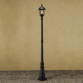 Konstsmide Stĺpové svietidlo Firenze, 1-plameňové zelené, hliník, sklo, E27, 100W, K: 220cm
