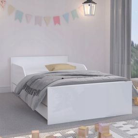 DomTextilu Univerzálna detská posteľ v klasickej bielej farbe 180 x 90 cm  Biela 46936