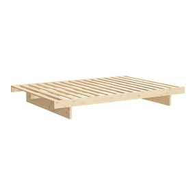 Dvojlôžková posteľ z borovicového dreva 140x200 cm – Karup Design