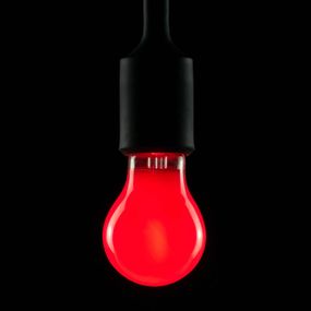 Segula E27 2W LED žiarovka LED, červená, stmievateľná, E27, 2W, P: 11 cm