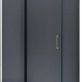 MEXEN/S - OMEGA sprchovací kút 130x90 cm, grafit, chróm 825-130-090-01-40