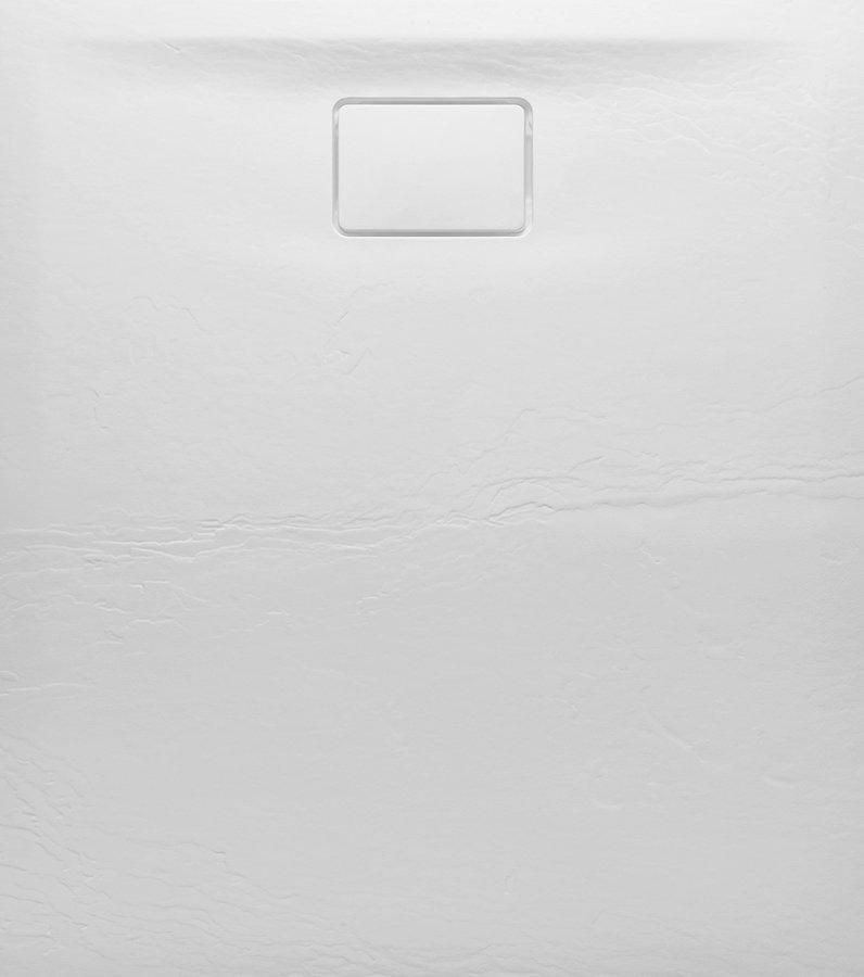 SAPHO - ACORA sprchová vanička,litý mramor,obdĺžnik 120x90x2,9cm, biela,dekor kameň AC005