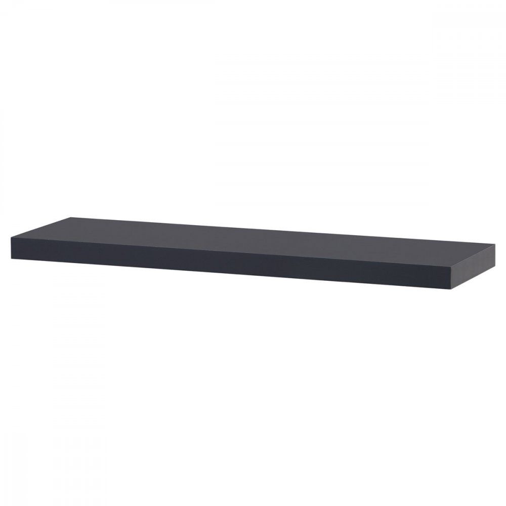 AUTRONIC P-005 GREY2 Polička nástenná 80 cm, MDF, farba sivý mat, baleno v ochranej fólii