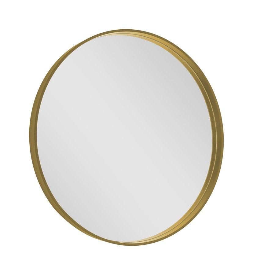 SAPHO - NOTION guľaté zrkadlo v ráme, ø 60cm, zlatá mat NT600G