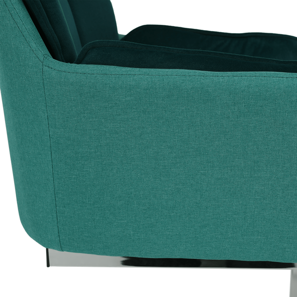 Jedálenská stolička, smaragdová Velvet látka/látka, CHIMENA