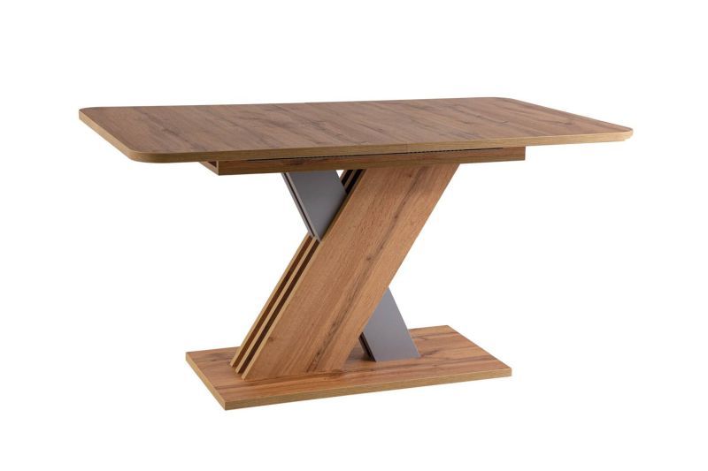 Jedálenský stôl Signal EXEL dub wotan/strieborná