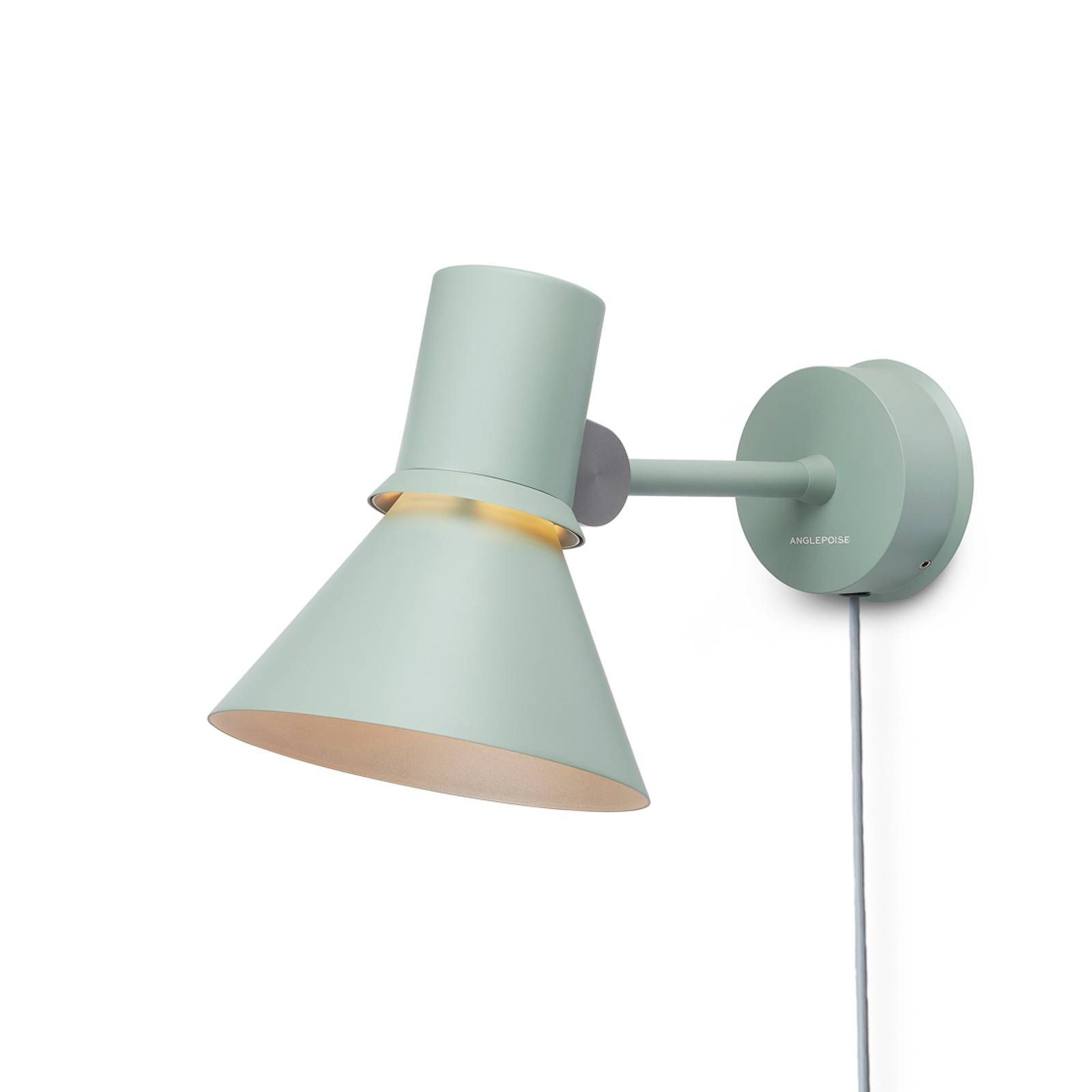 Anglepoise Type 80 nástenné, so zástrčkou pistácia, Obývacia izba / jedáleň, oceľ, hliník, E27, 6W, L: 14.5 cm, K: 16cm