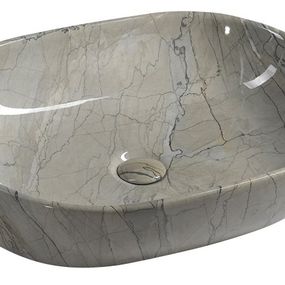 Dalma MM413 keramické umývadlo 59x42x14 cm, grigio