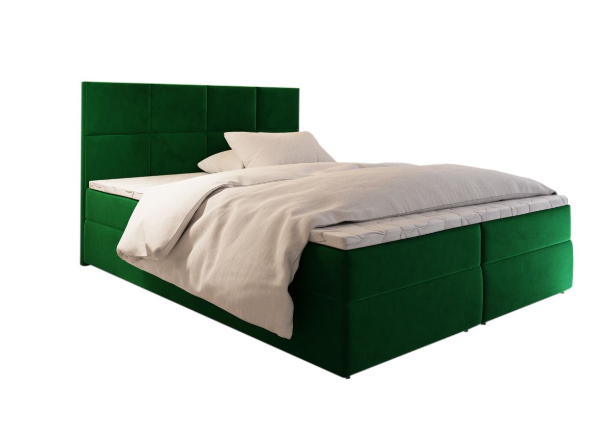 Expedo Čalúnená posteľ boxspring LENY, 180x200, kronos 19 + topper