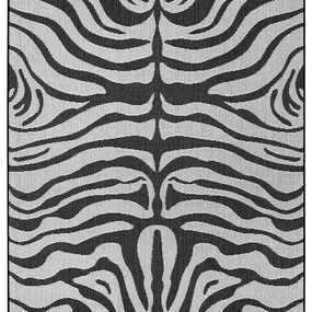 Hanse Home Collection koberce Kusový koberec Flatweave 104845 Black / Cream - 200x290 cm