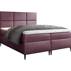 Expedo Čalúnená posteľ boxspring GRETA + topper, 200x200, fancy 63