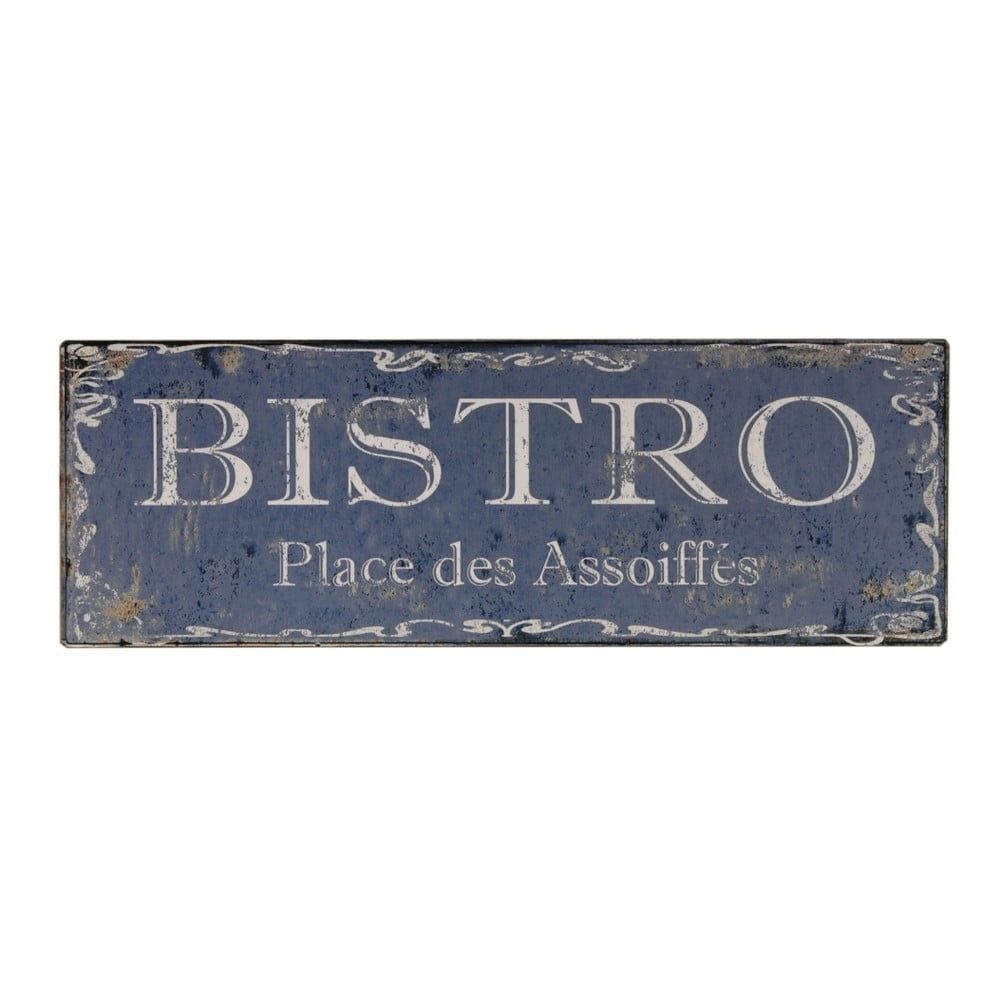 Kovová ceduľa 40x14 cm Bistro – Antic Line