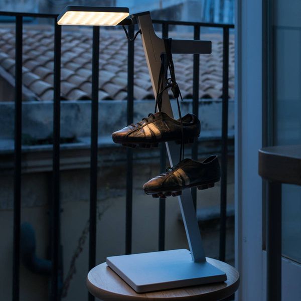 Nimbus Roxxane Leggera stolná LED lampa, sivá, Obývacia izba / jedáleň, hliník, zinkový tlakový odliatok, 6.5W, K: 52cm