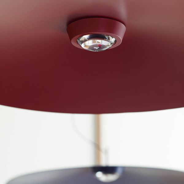 Luceplan Koinè LED svietidlo 927 Ø 55 cm červená, Obývacia izba / jedáleň, hliník, sklo, 19W, K: 10cm
