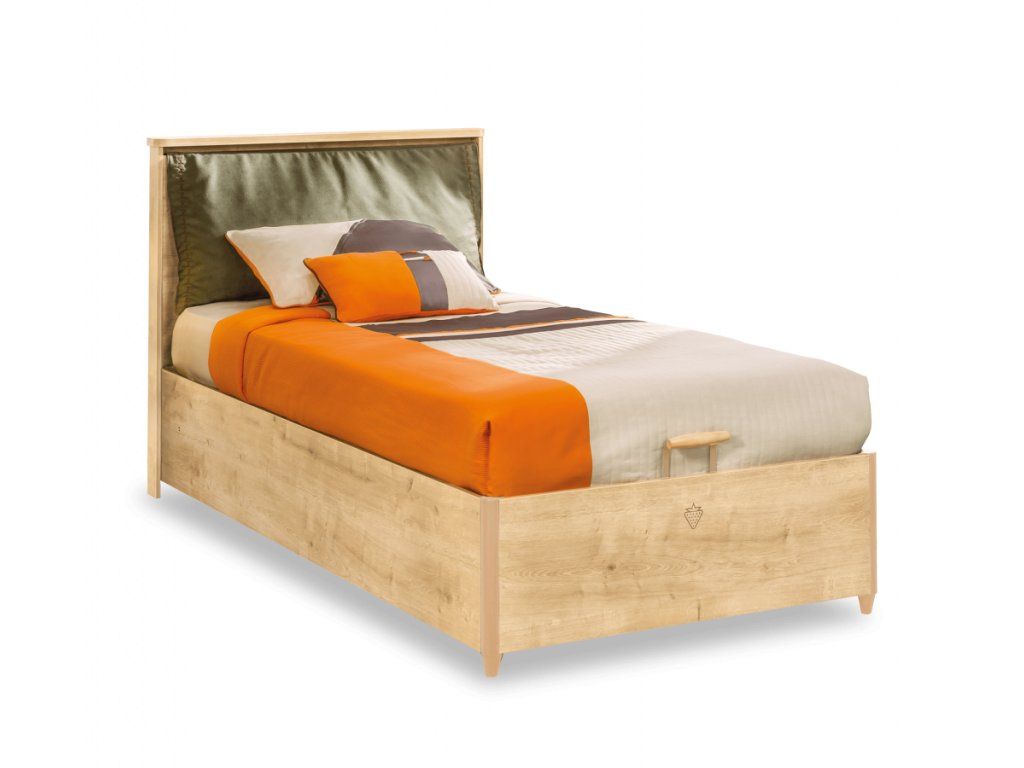 ČILEK - Študentská posteľ MOCHA s úložným priestorom vrátane matraca 100x200cm