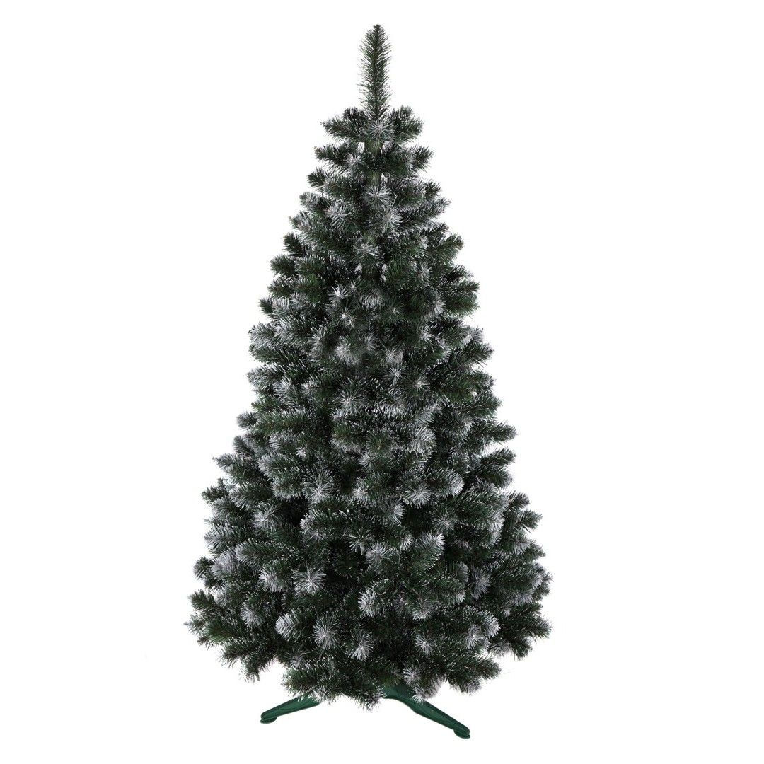 DomTextilu Unikátna zasnežená umelá vianočná jedľa 180 cm 47445