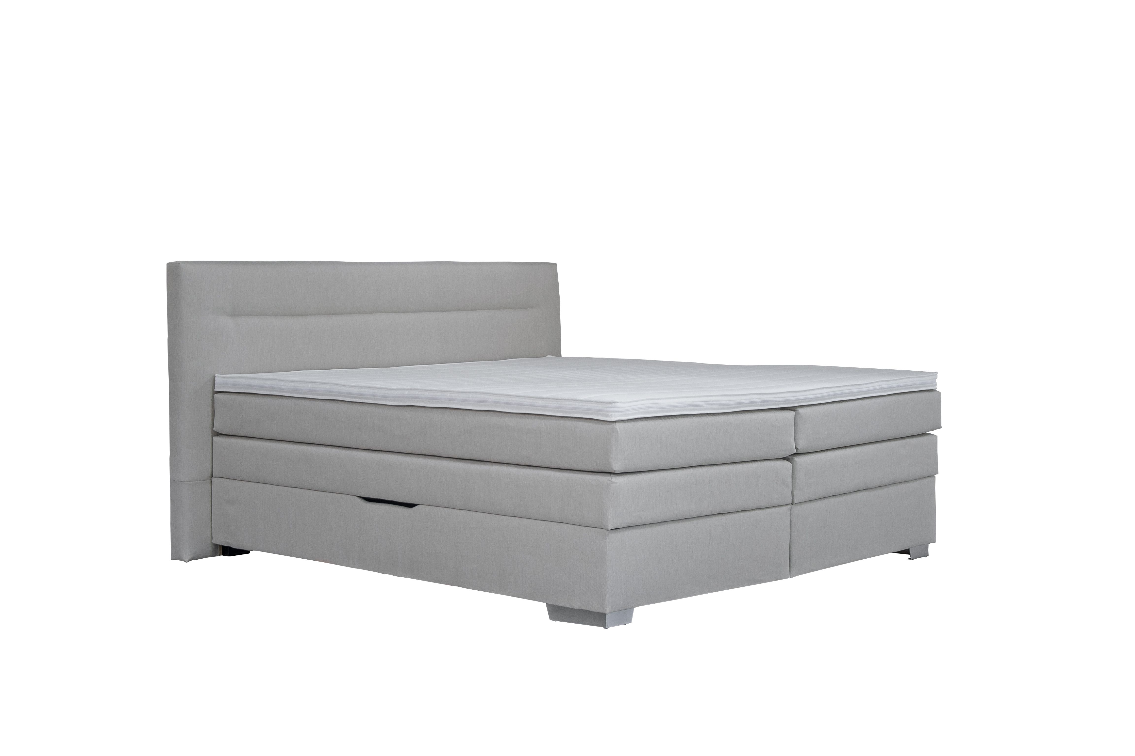 Manželská posteľ Boxspring 140 cm Blanár Doria (svetlosivá) (s matracmi)