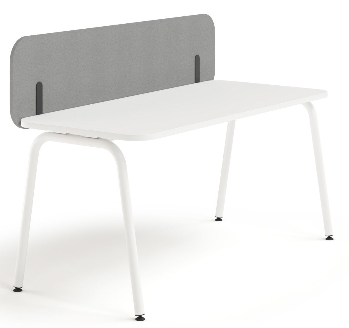 NARBUTAS - Predný akustický panel ROUND PET pre stoly s posuvnou doskou - výška 40 cm