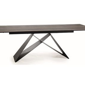 WESTIGE jedálenský stôl, hnedá / čierna