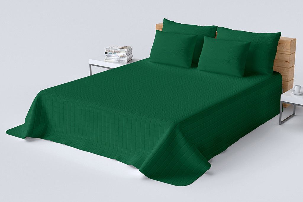 DomTextilu Kvalitný prehoz na posteľ zelenej farby Šírka: 200 cm | Dĺžka: 220 cm 47152-218618