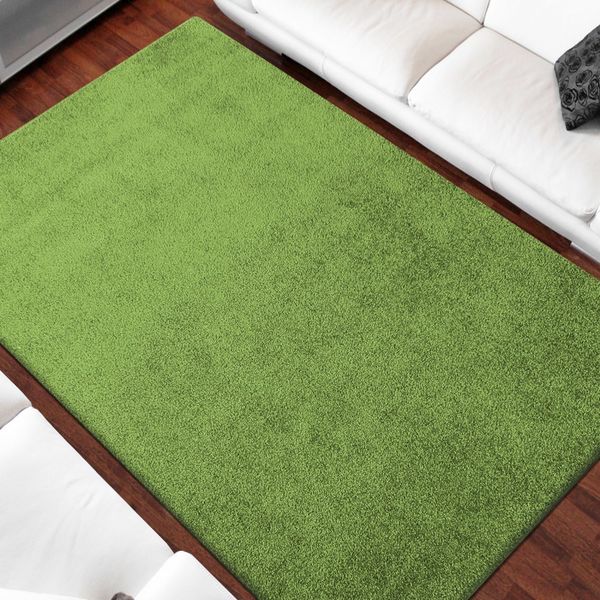 DomTextilu Jednofarebný koberec zelenej farby 26664-179123