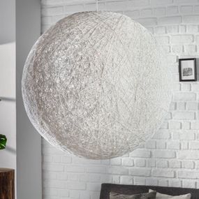 Závesná lampa FUNAFUTI 60 cm Dekorhome Biela