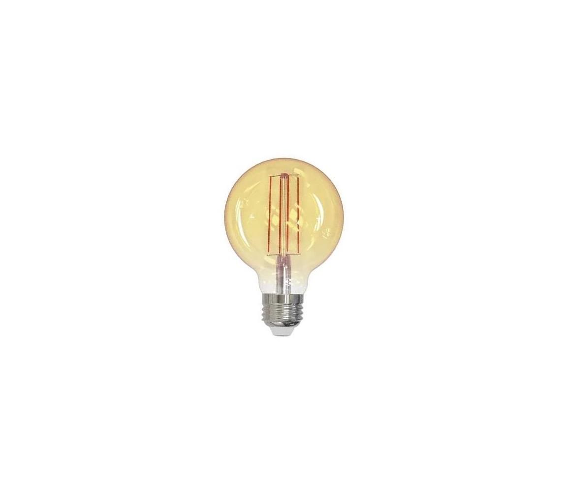 LED Žiarovka FILAMENT SLIM VINTAGE G80 E27/4,5W/230V 1800K