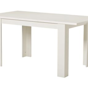 Jedálenský stôl s rozkladaním albert 120x80cm - biely