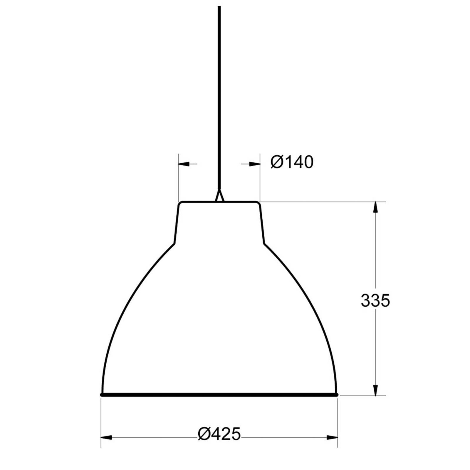 Aluminor S2089 závesná lampa v priemyselnom štýle, Obývacia izba / jedáleň, hliník, E27, 40W, K: 33.5cm