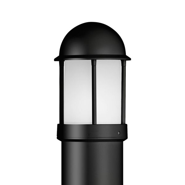 LCD Hliníkové chodníkové svietidlo Marco, čierne, odliatok hliníkovej zliatiny, polykarbonát, E27, 100W, K: 100cm