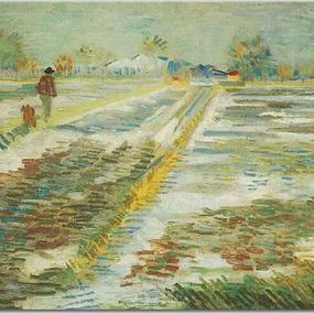 Vincent van Gogh obraz - Landscape with Snow zs18408