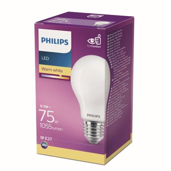 Philips 8718696705551 LED žiarovka classic 5W/75W 470lm E27 WW A60 2700K