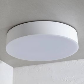 Lindby Vonkajšie stropné LED svietidlo Lyam IP65 biele, polykarbonát, ABS, 18W, K: 6.3cm