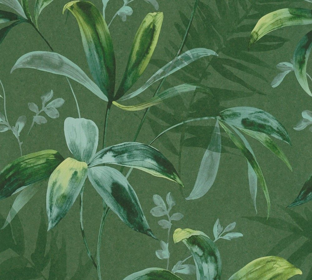 KT2-40773 A.S. Création vliesová tapeta na stenu prírodný motív listov Jungle Chik 2029, veľkosť 10,05 m x 53 cm