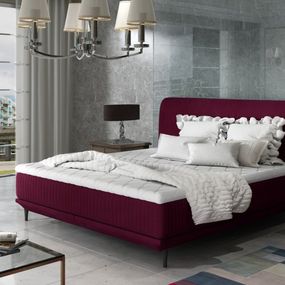 ArtElta Manželská posteľ ASTERIA | 180 x 200 cm Farba: Ružová / Mat Velvet 68