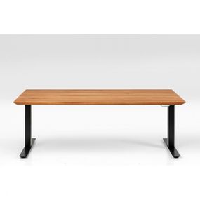 KARE Design Dubový výškově nastavitelný stůl Symphony - černá, 200x100cm