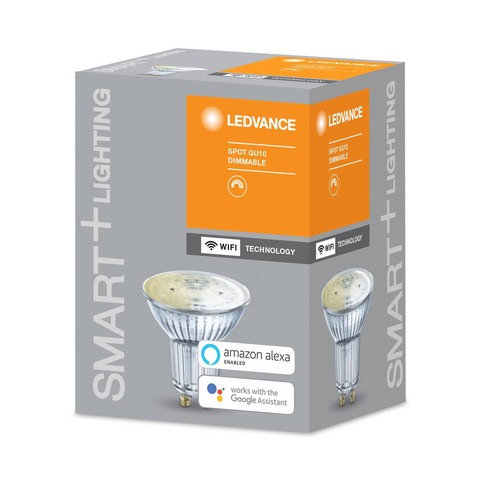 LEDVANCE SMART+ WiFi GU10 reflektor 5W 45° 2 700K, GU10, 5W, Energialuokka: G, P: 5.5 cm