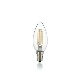 LED Filamentová žárovka Ideal Lux Oliva Trasparente 270944 E14 4W 410lm 2700K čirá nestmívatelná