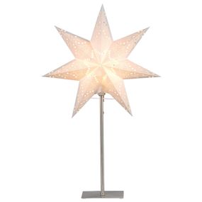 STAR TRADING S podstavcom – papierová hviezda Sensy, papier, kov, E14, 25W, P: 34 cm, K: 55cm