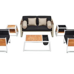 Higold Záhradná zostava HIGOLD - York Lounge White/Black Olefin