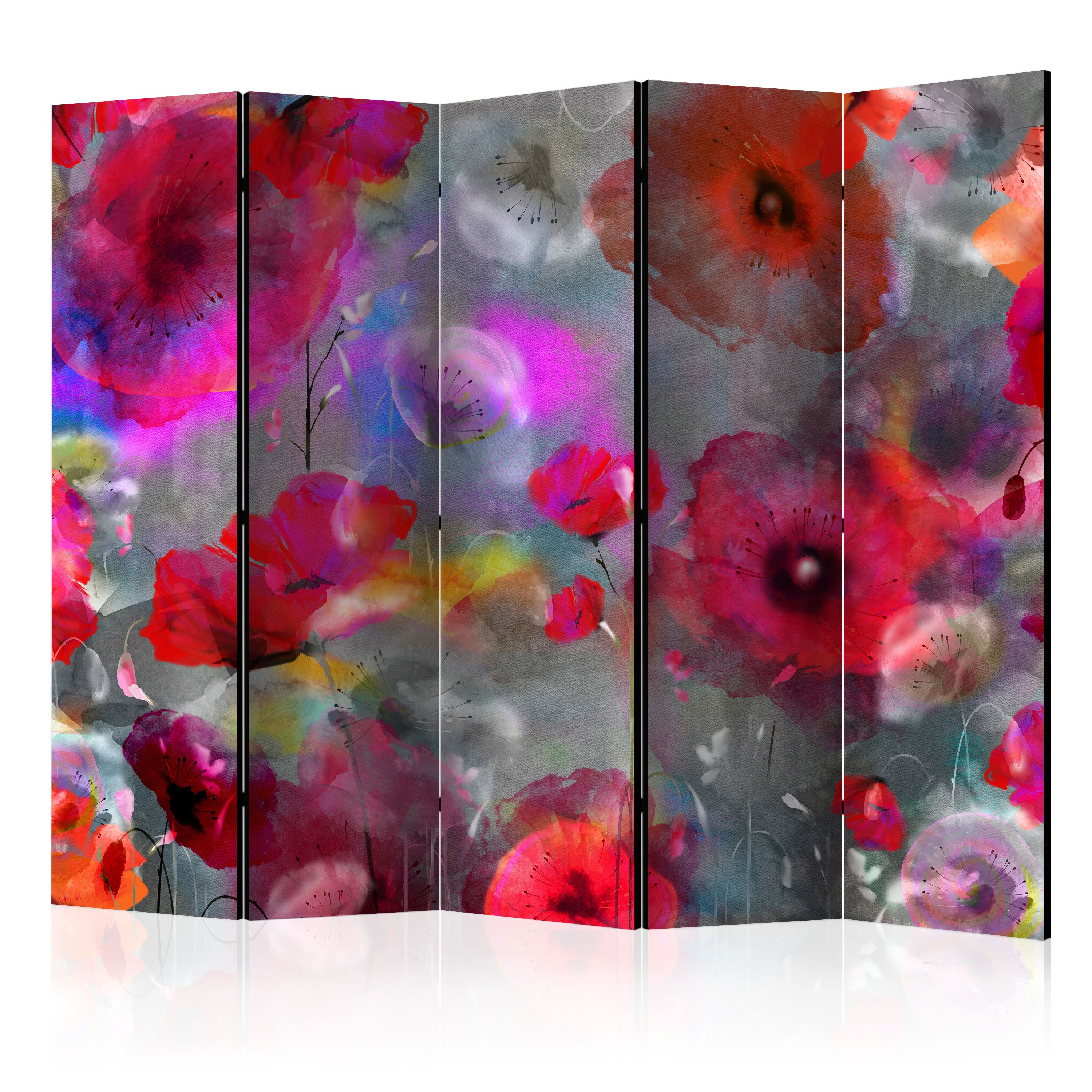 Artgeist Paraván - Painted Poppies II [Room Dividers]