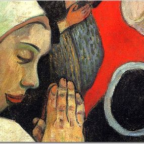 Reprodukcie Paul Gauguin - The Vision after the Sermon (fragment) zs10241