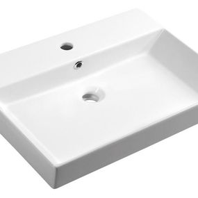 SAPHO - KARE 70 keramické umývadlo nábytkové 70x46cm, biela 17070