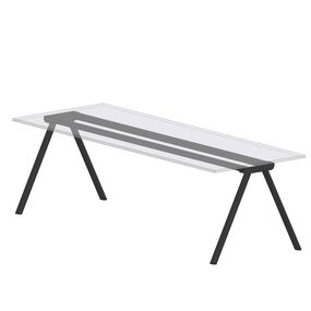 GABER - Stôl SURFY DESK - biely laminát