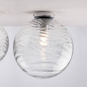 Eco-Light Stropné svietidlo Nereide, sklo číra, Obývacia izba / jedáleň, sklo, kov, E27, 60W, K: 27.4cm
