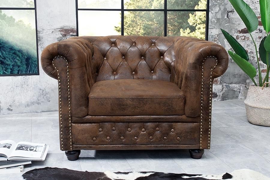 Luxusné kreslo Chesterfield