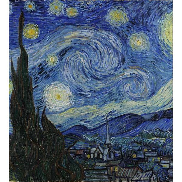 MS-3-0250 Vliesová obrazová fototapeta The Starry Night - Vincent Van Gogh, veľkosť 225 x 250 cm