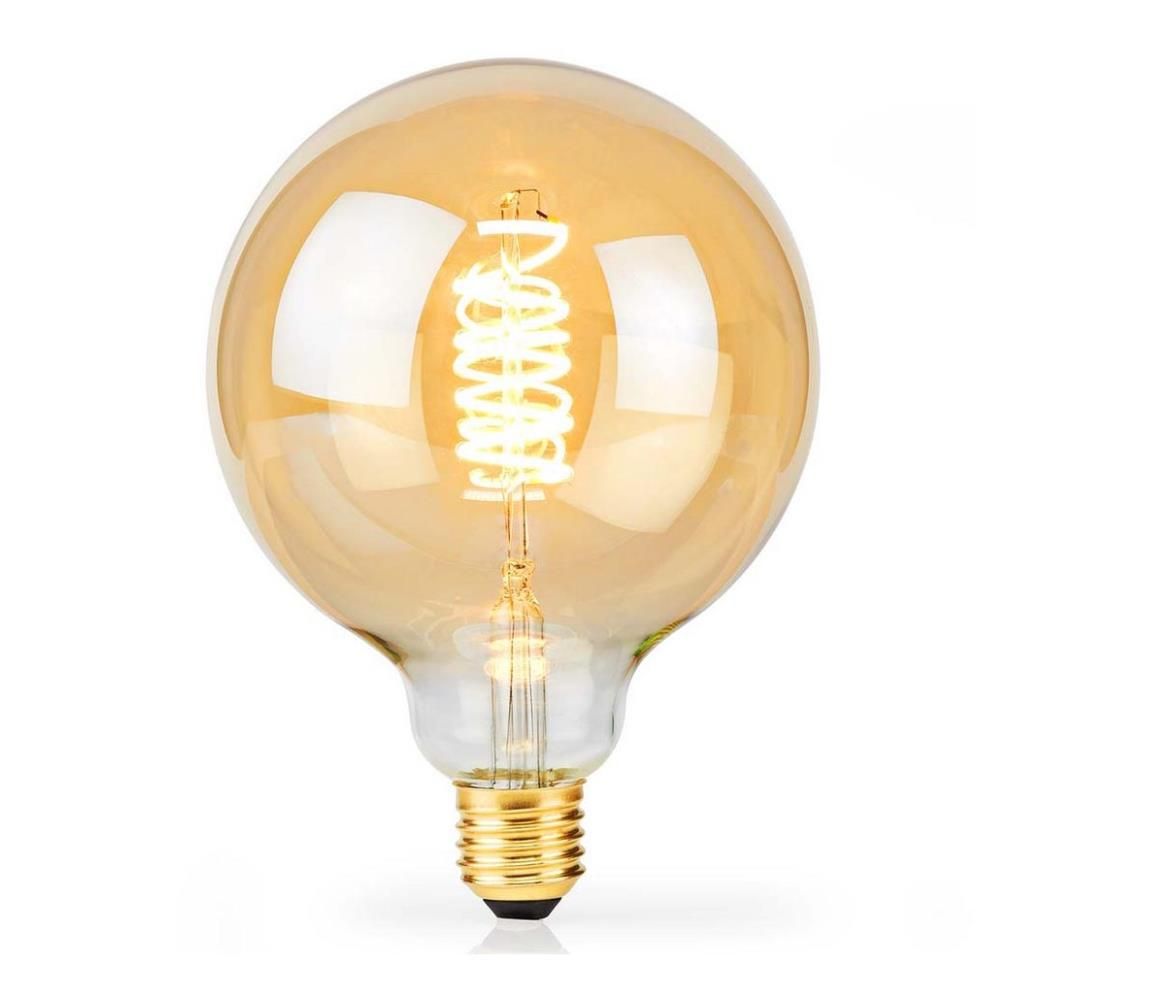 LED Stmievateľná žiarovka VINTAGE G95 E27/3,8W/230V 2100K - Nedis LBE27G95GD