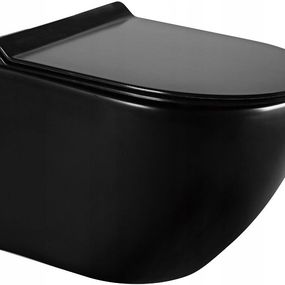 MEXEN - Lena Závesná WC misa vrátane sedátka s slow-slim, Duroplastu, čierna 30224070
